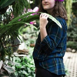 Madewell Green Flannel